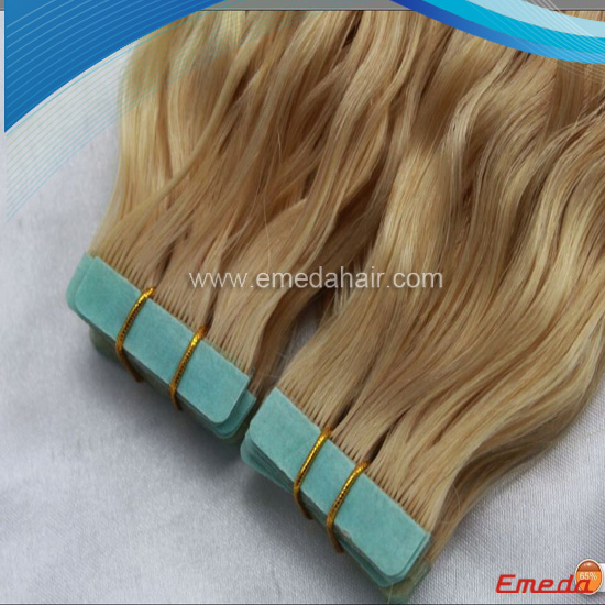 Tape hair extensions with high grade